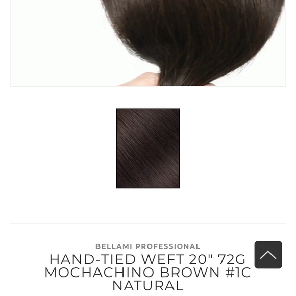 SEALED 20” Handtied weft extensions mochachino brown - Picture 6 of 6